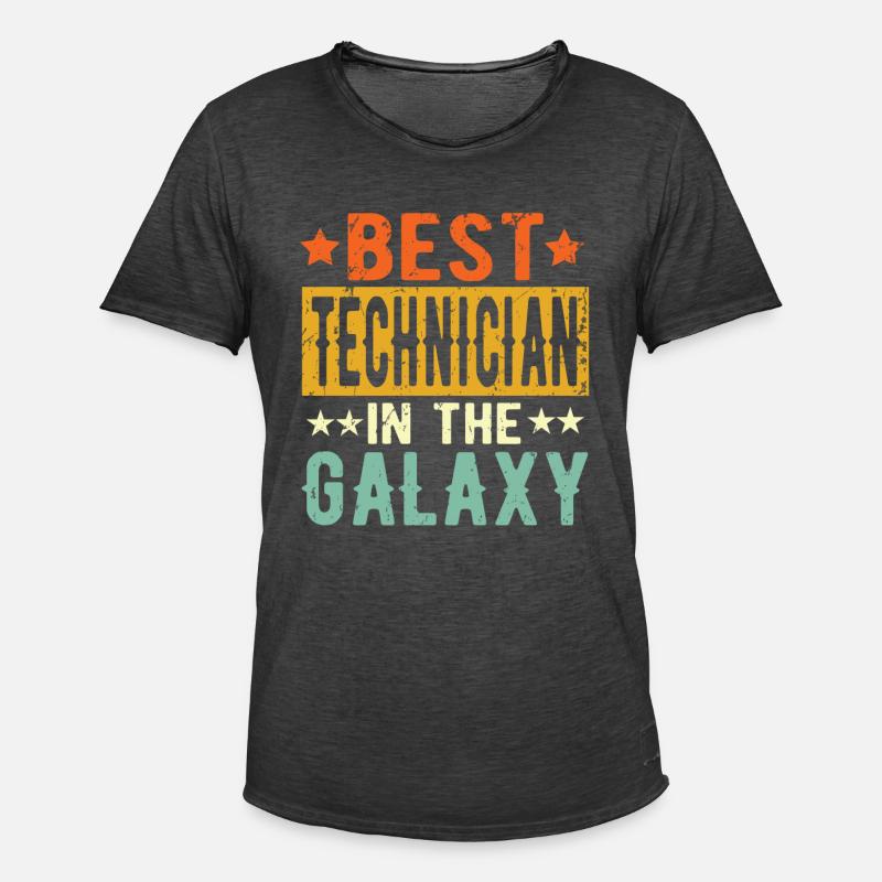 Best Techniker ever Techniker Geschenk - Männer Vintage T-Shirt - Vintage Schwarz