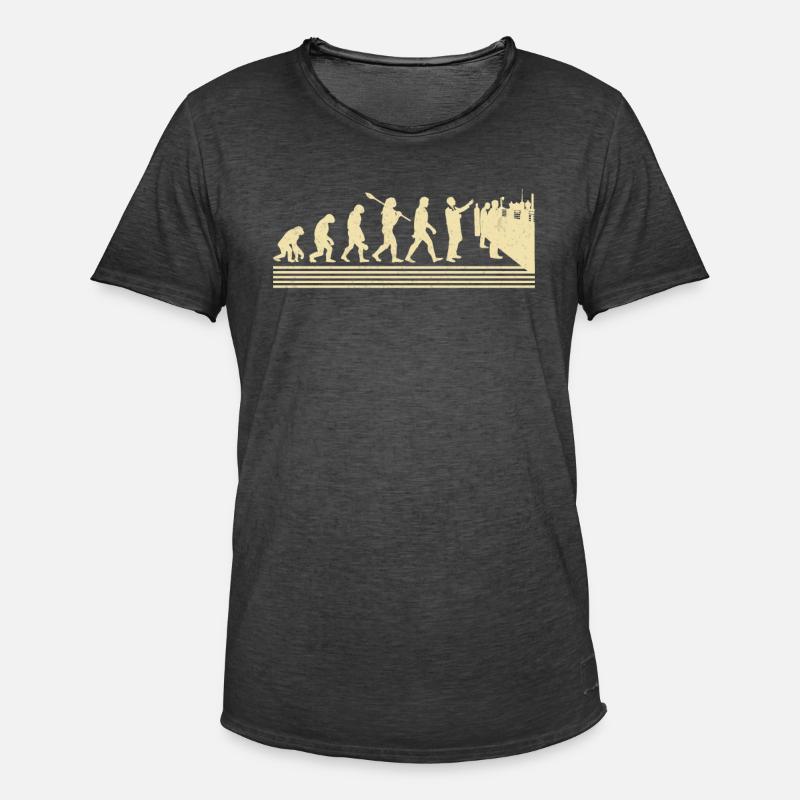 Labortechniker Evolution - Männer Vintage T-Shirt - Vintage Schwarz