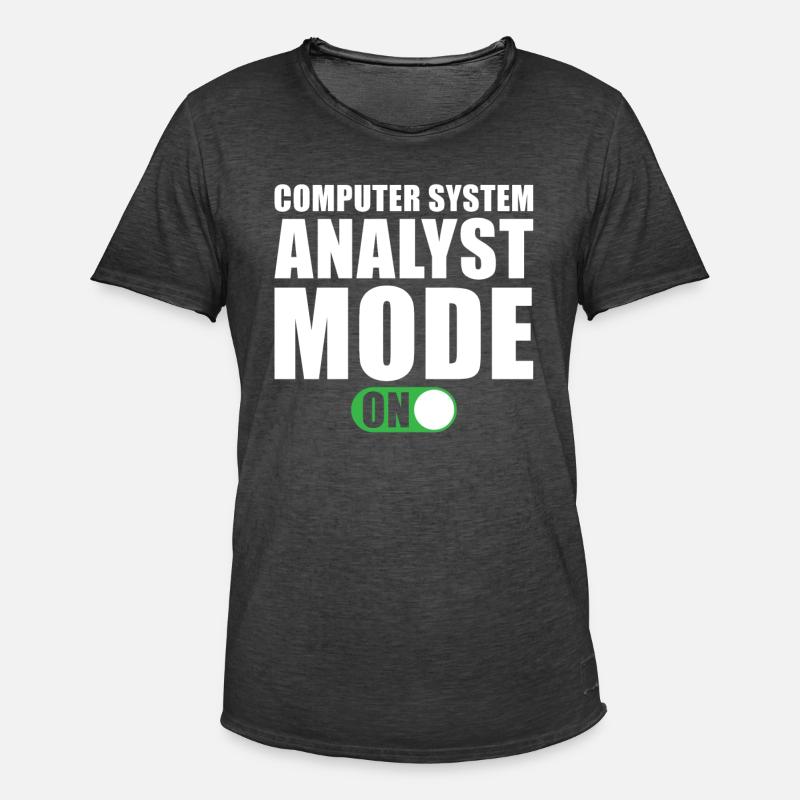 Computer System Analyst Geschenk - Männer Vintage T-Shirt - Vintage Schwarz