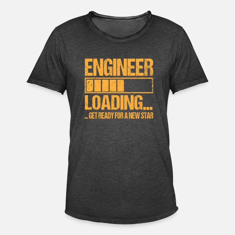 Engineer loading Engineer Training - Men's Vintage T-Shirt - washed black