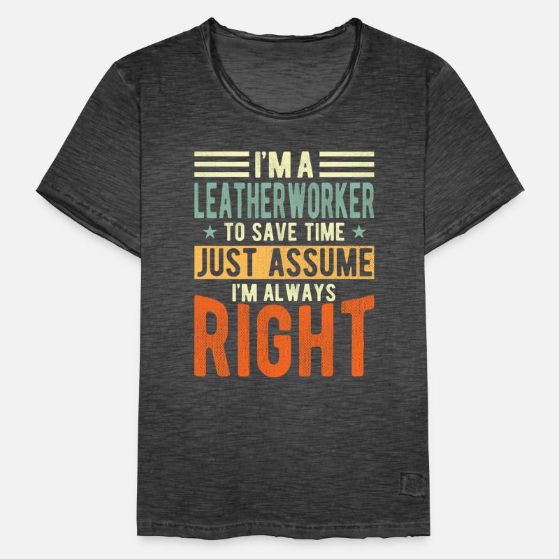 Leather workers Men's Vintage T-Shirt