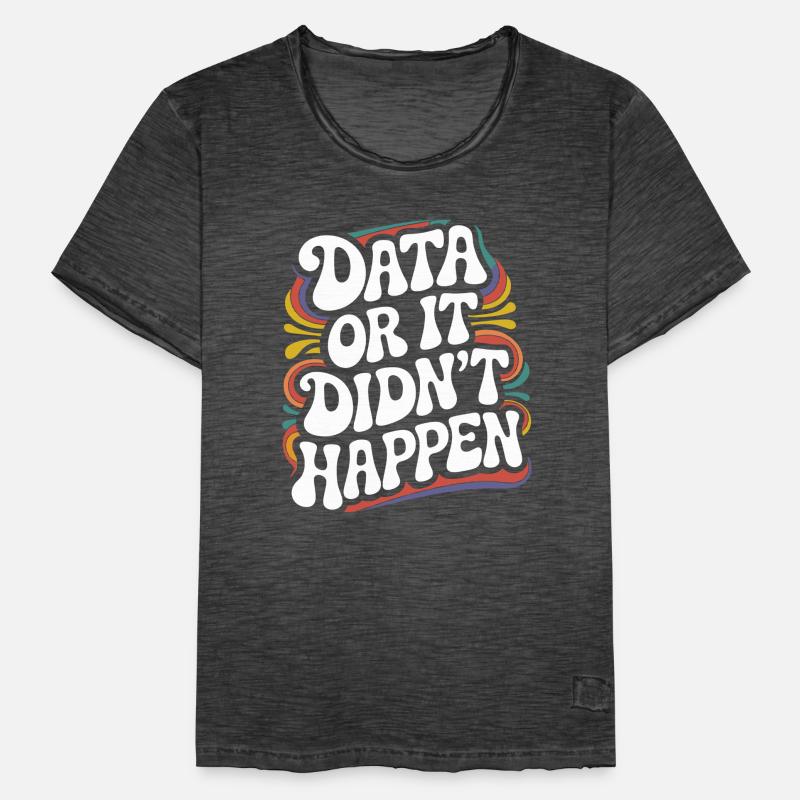 Data Analyst Data Scientist Data Engineer - Data Men's Vintage T-Shirt