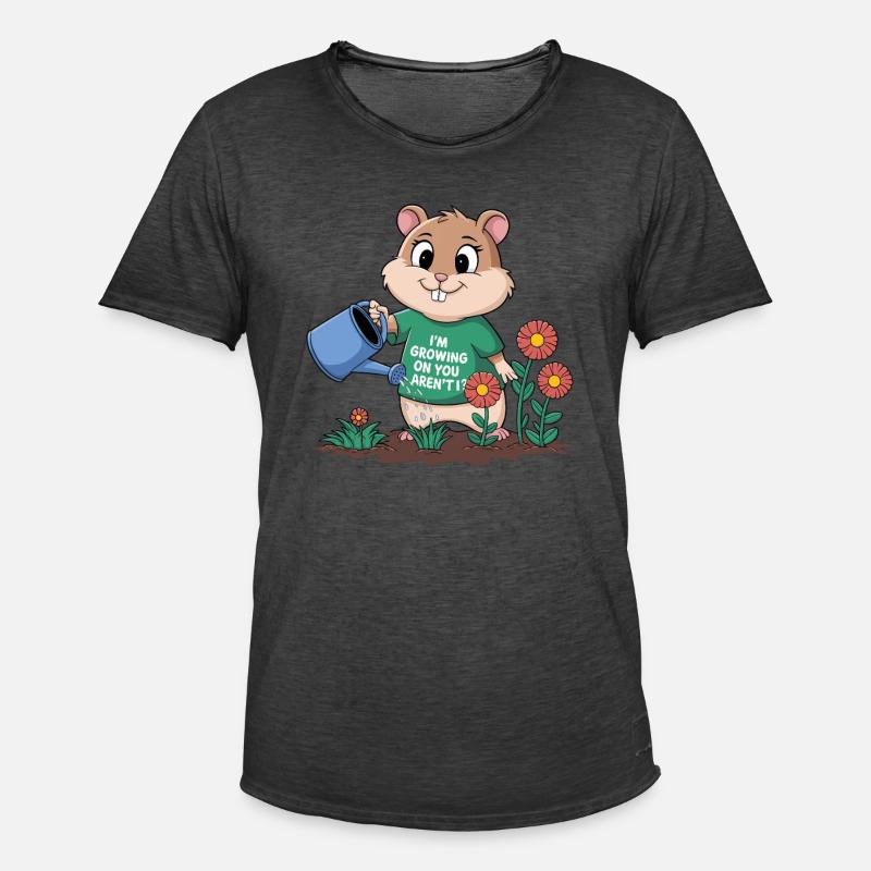 Ich Wachse Auf Dir, Oder? - Männer Vintage T-Shirt - Vintage Schwarz