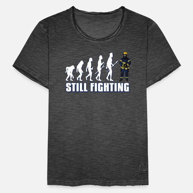 Evolution Firefighter Men's Vintage T-Shirt