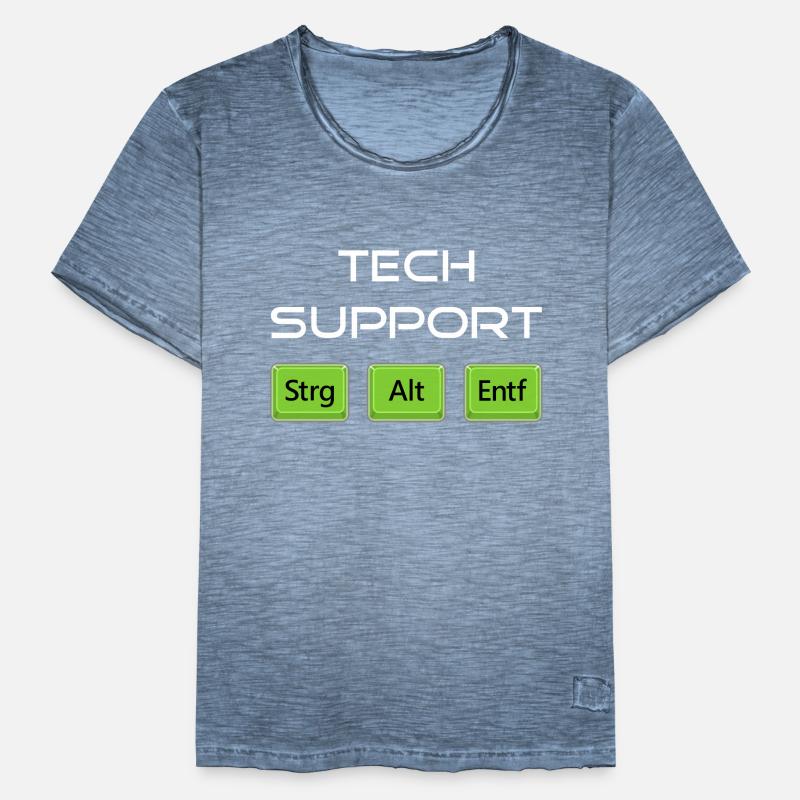 Tech | Assistance technique | Computer Admin | Nerd T-shirt vintage Homme