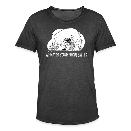 moby dick gets upset - Camiseta vintage hombre
