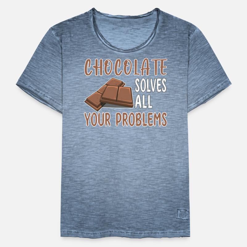 Chocolate solves all your problems - Schoko Men's Vintage T-Shirt