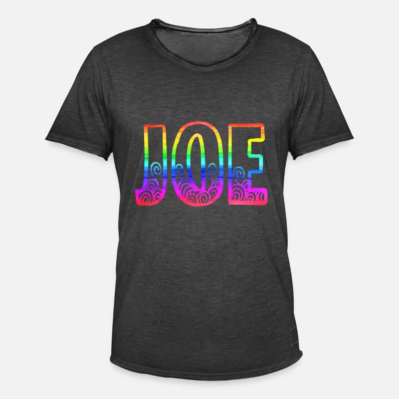 joe rs regenbogen - Männer Vintage T-Shirt - Vintage Schwarz