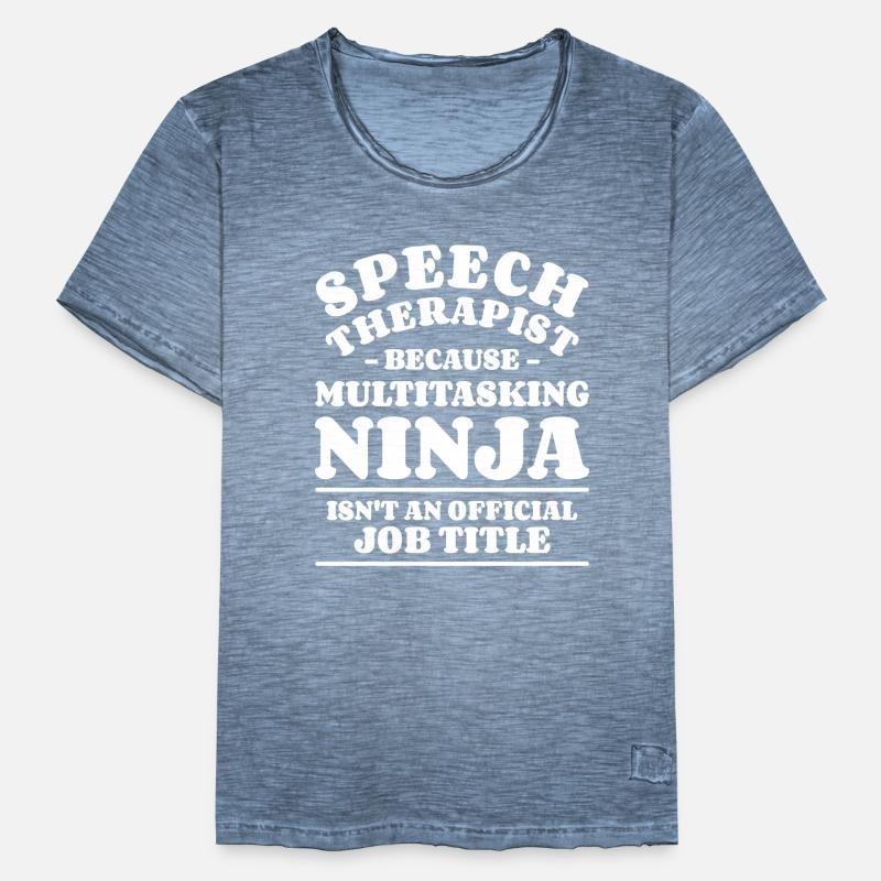 Speech Therapist Because Multitasking Ninja SLPA Men's Vintage T-Shirt