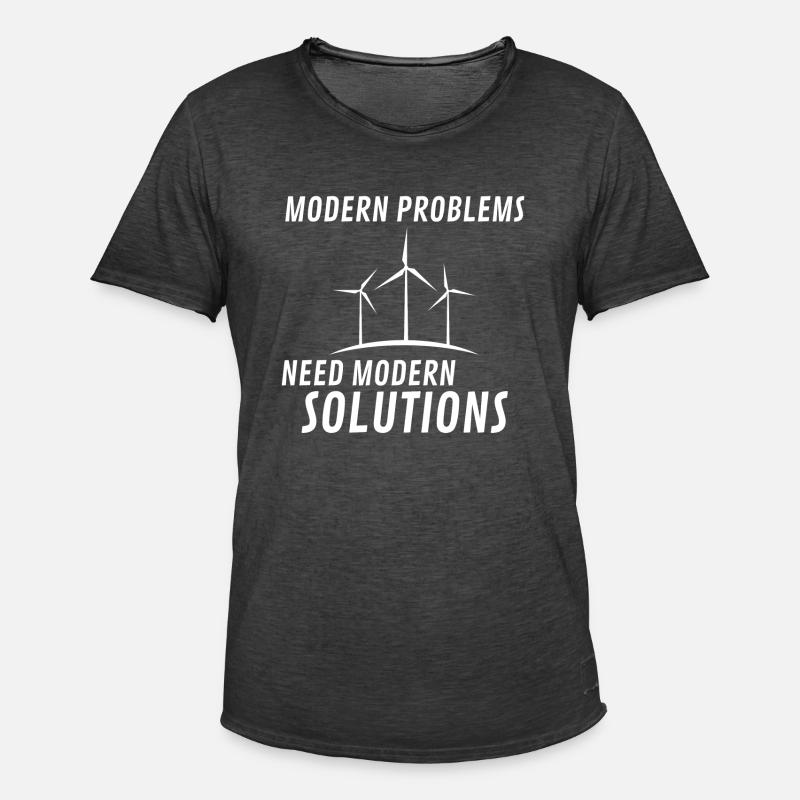 Modern Problems - Männer Vintage T-Shirt - Vintage Schwarz