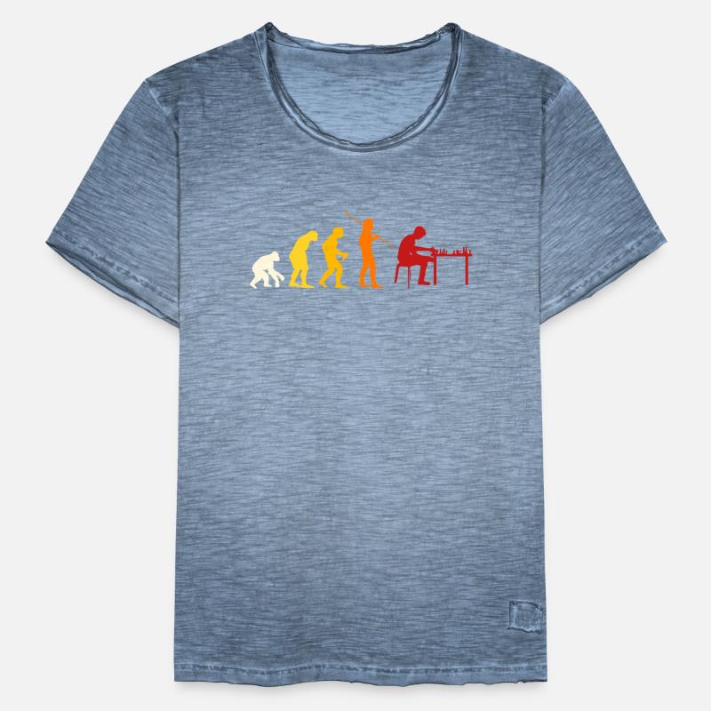 Chess Evolution Men's Vintage T-Shirt