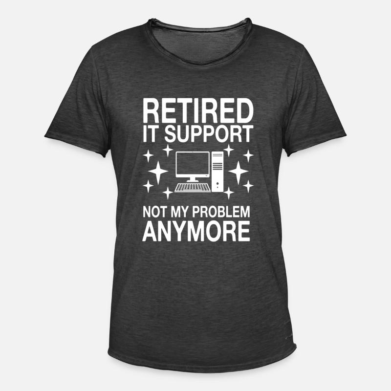 Lustiger IT Support Spruch - Männer Vintage T-Shirt - Vintage Schwarz