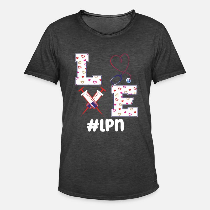 LPN Licensed Practical Nurse Practitioner - Men's Vintage T-Shirt - washed black