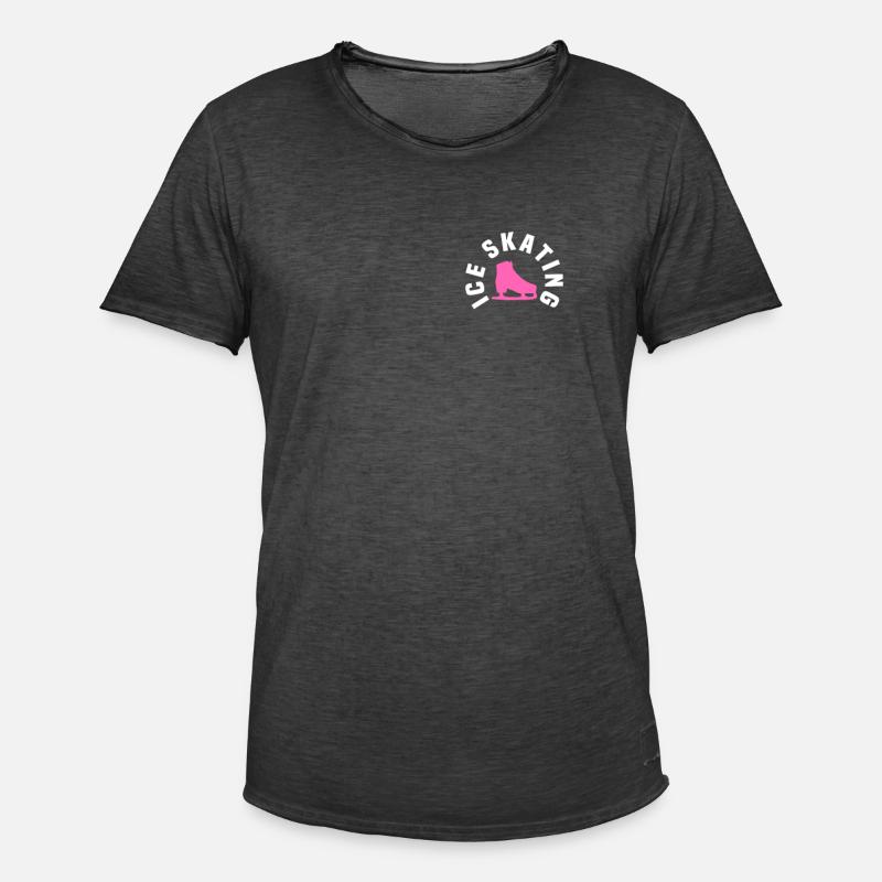 Design Der Eislauftasche - Männer Vintage T-Shirt - Vintage Schwarz