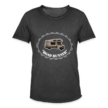 Wohnmobil - Männer Vintage T-Shirt - Vintage Schwarz - Vorne - Jose (178cm)