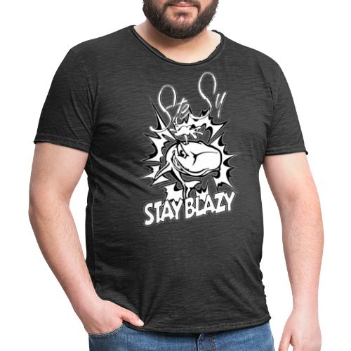 STAY BLAZY - Männer Vintage T-Shirt