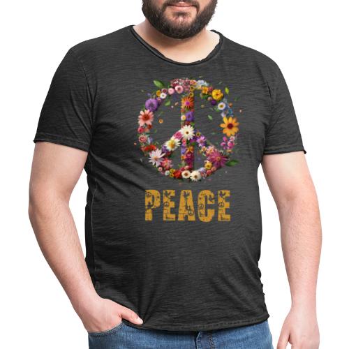 Peace - Fred - Vintage-T-skjorte for menn