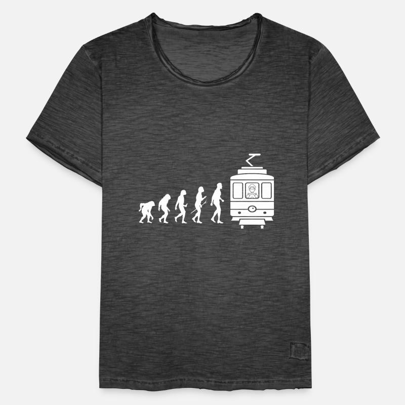 Tramway Evolution Tram T-shirt vintage Homme