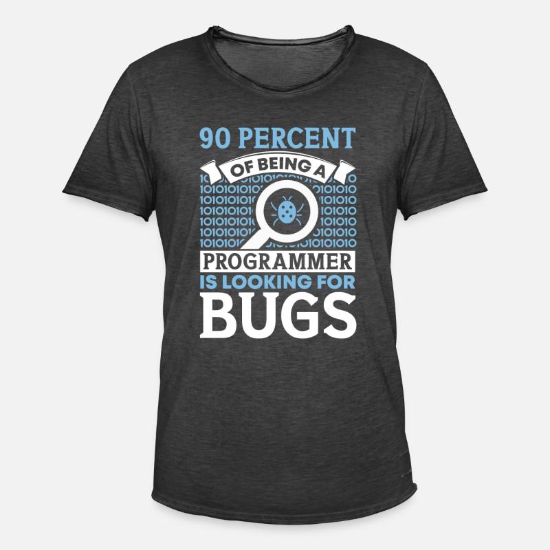 Computer Programmer Computer Programming - Männer Vintage T-Shirt - Vintage Schwarz