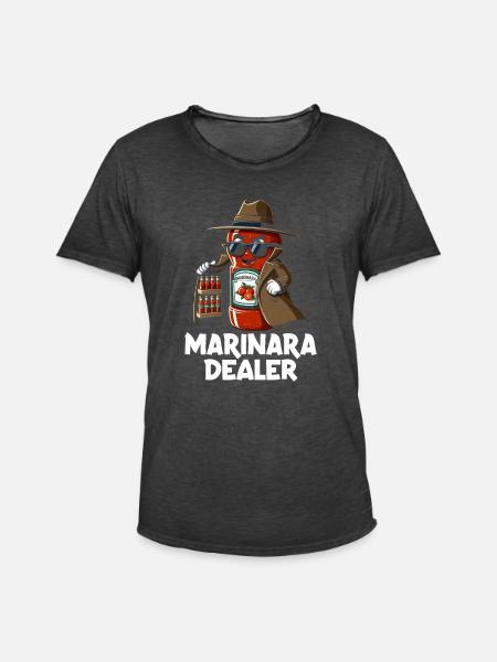 Marinara Dealer - Männer Vintage T-Shirt - Vintage Schwarz