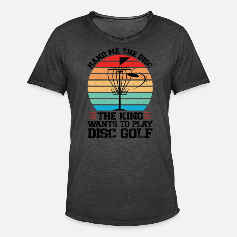 Discgolfer Discgolf Discgolfing Geschenk - Männer Vintage T-Shirt - Vintage Schwarz