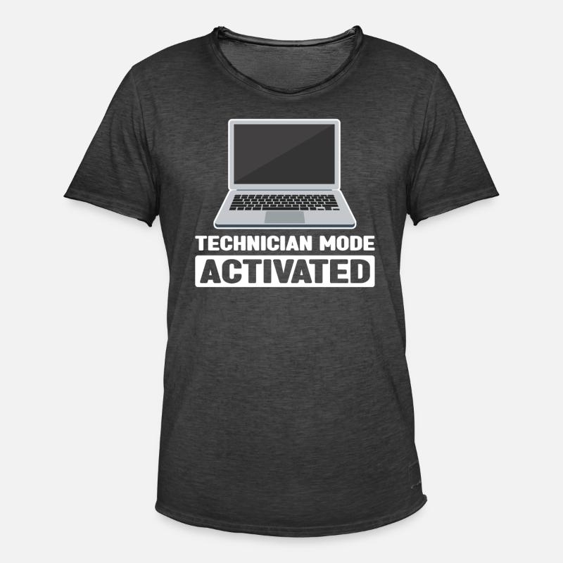 Technischer Support Computertechniker Technischer - Männer Vintage T-Shirt - Vintage Schwarz