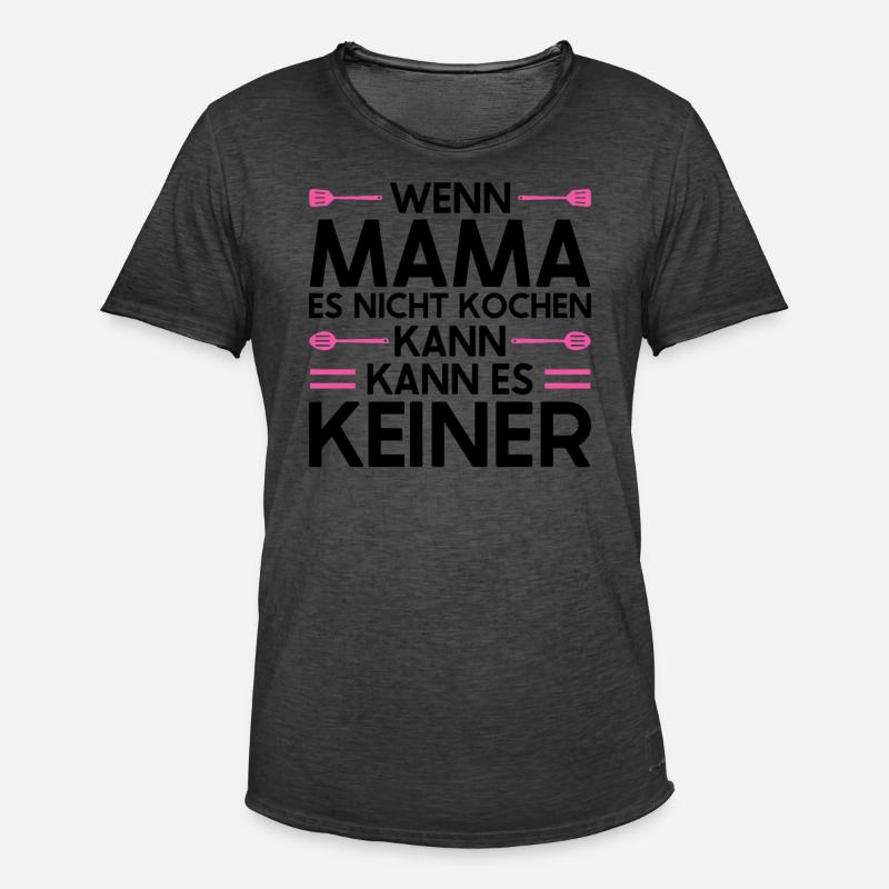Mutter Mama Tochter Geschenk - Männer Vintage T-Shirt - Vintage Schwarz