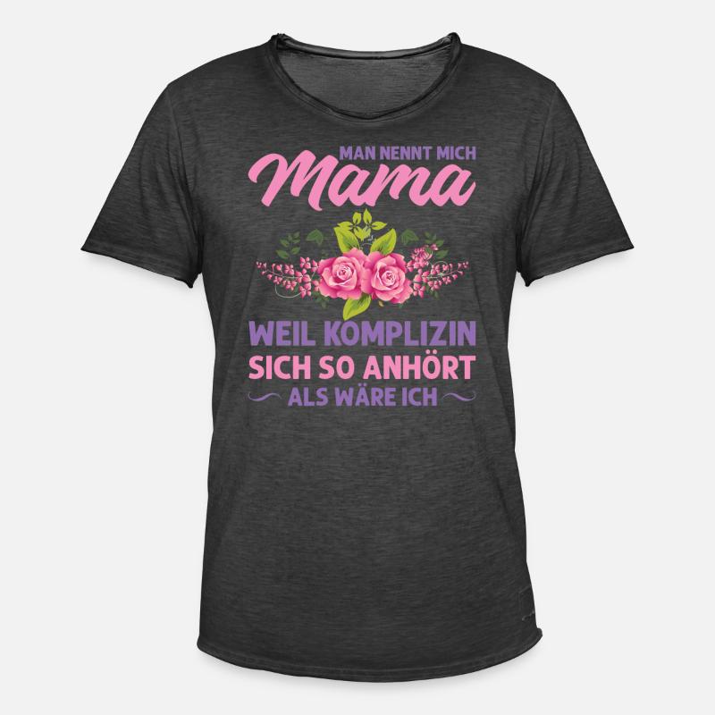 Mutter Mama Tochter Geschenk - Männer Vintage T-Shirt - Vintage Schwarz