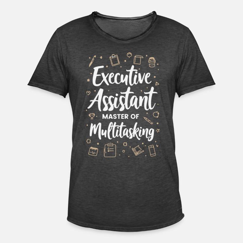 Assistent der Geschäftsführung Multitasking Expert - Männer Vintage T-Shirt - Vintage Schwarz