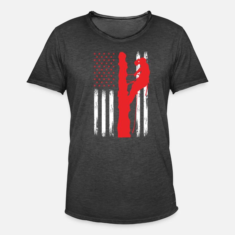 Baumpfleger Baumkletterer Baumpflege - Männer Vintage T-Shirt - Vintage Schwarz
