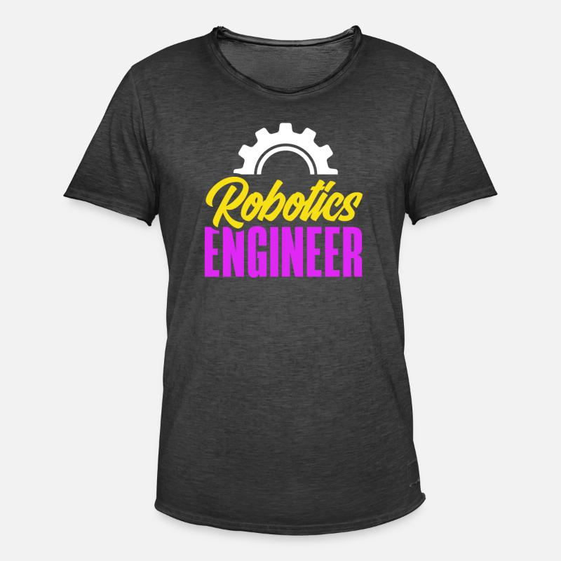 Robotics Robot Programmer - Men's Vintage T-Shirt - washed black