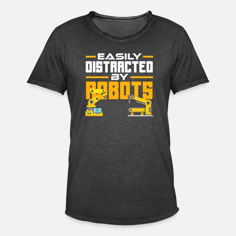Robotics Robot Programmer - Men's Vintage T-Shirt - washed black