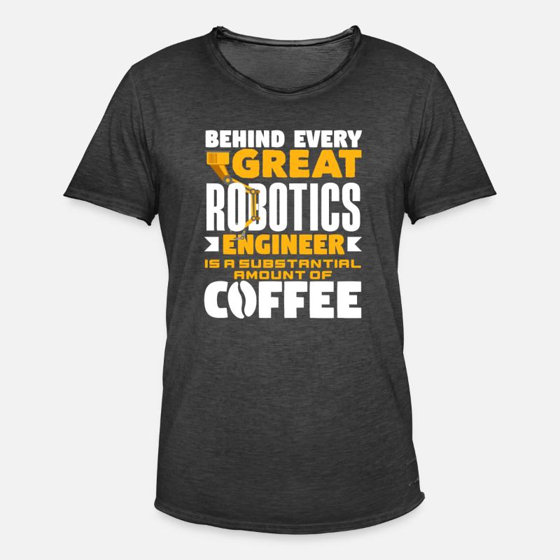 Robotics Robot Programmer - Men's Vintage T-Shirt - washed black