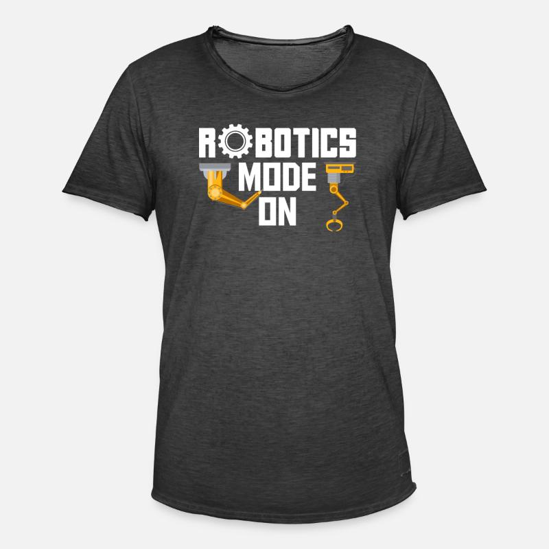 Robotics Robot Programmer - Men's Vintage T-Shirt - washed black