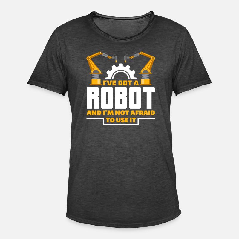 Robotics Robot Programmer - Men's Vintage T-Shirt - washed black