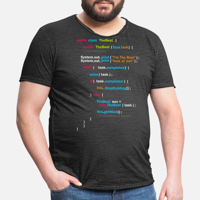 Code du programme - The Best | Code T-shirt vintage Homme