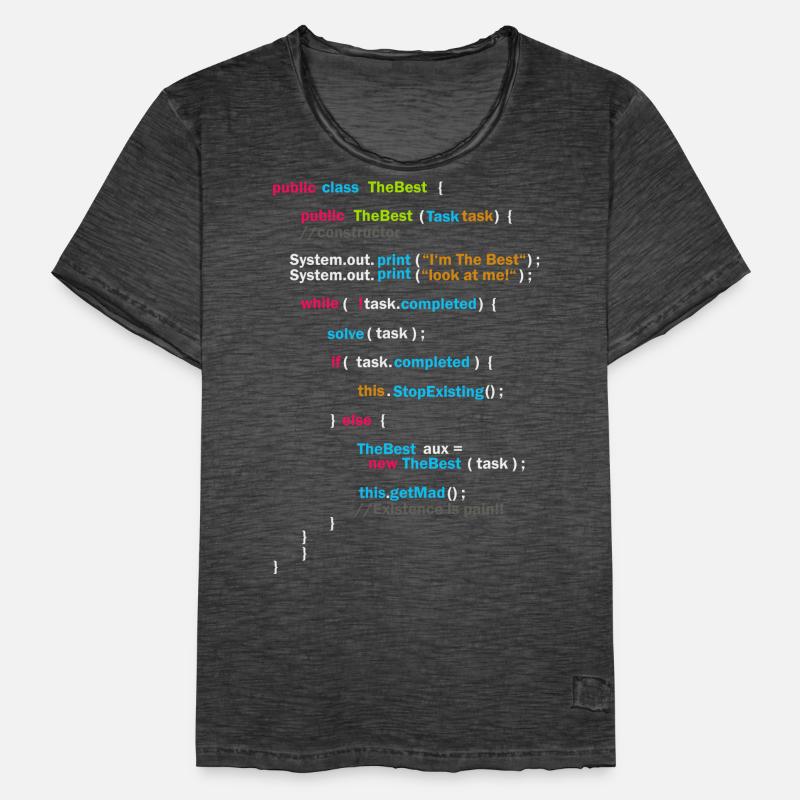 Code du programme - The Best | Code T-shirt vintage Homme