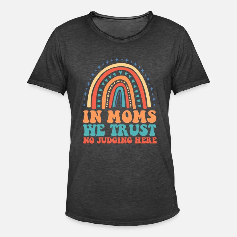 Mama Mutter Unterstützung Der Mutter - Männer Vintage T-Shirt - Vintage Schwarz