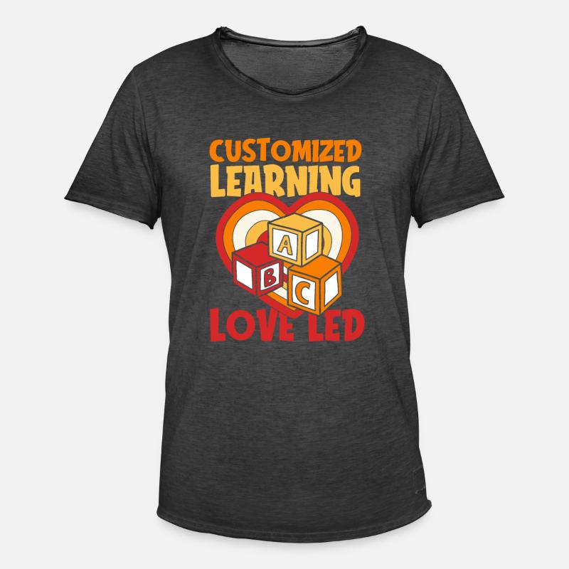 Mama Mutter Homeschool Mutterlehrerin - Männer Vintage T-Shirt - Vintage Schwarz