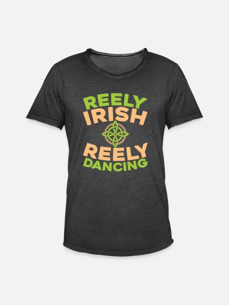 Irish Dance Irischer Tanz - Männer Vintage T-Shirt - Vintage Schwarz