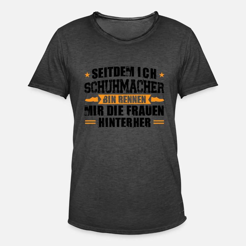 Schuster Beruf Schuhe Geschenk - Männer Vintage T-Shirt - Vintage Schwarz