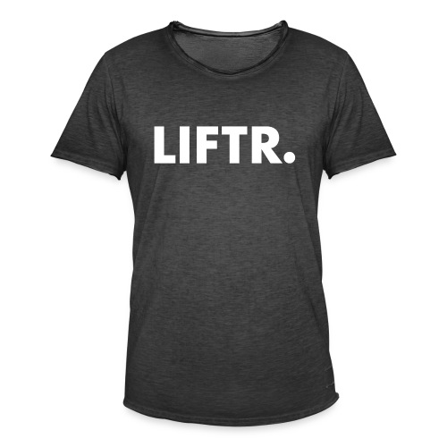 LIFTR. logo wit - Mannen Vintage T-shirt