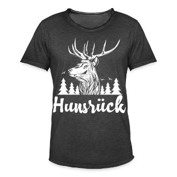 Hunsrück - Männer Vintage T-Shirt - Vintage Schwarz - Vorne