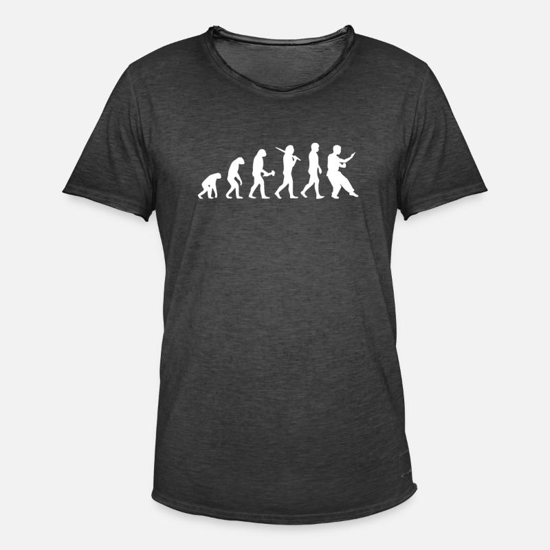 Evolution Wing Chun - Männer Vintage T-Shirt - Vintage Schwarz