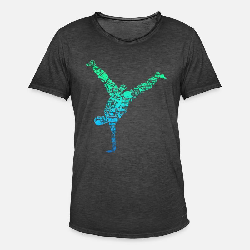 Breakdance Breakdancer Breakdancing - Männer Vintage T-Shirt - Vintage Schwarz