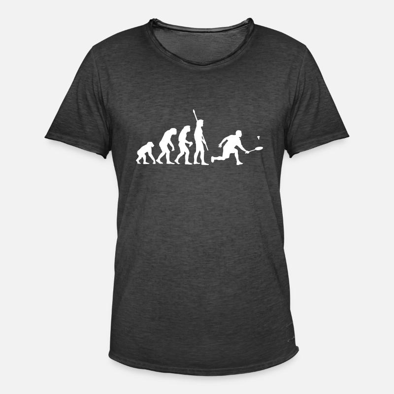 evolution_badminton_022011_c_1c - Männer Vintage T-Shirt - Vintage Schwarz