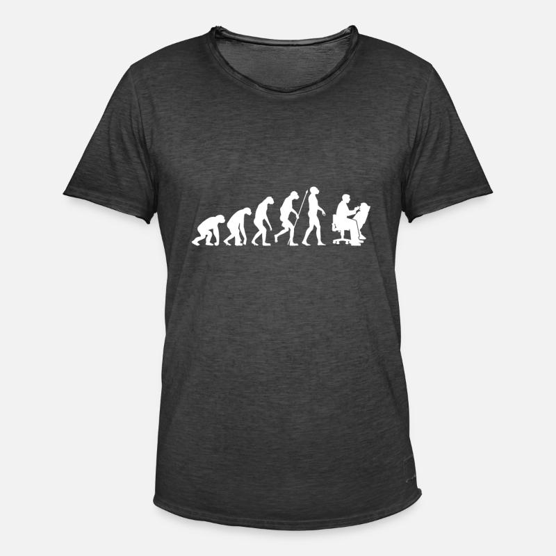 Evolution dentist gift - Men's Vintage T-Shirt - washed black