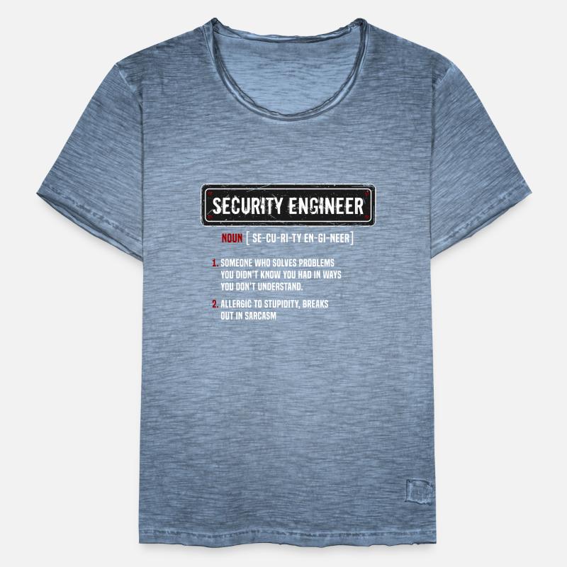 IT Security Security Definition Cybersecurity Men's Vintage T-Shirt