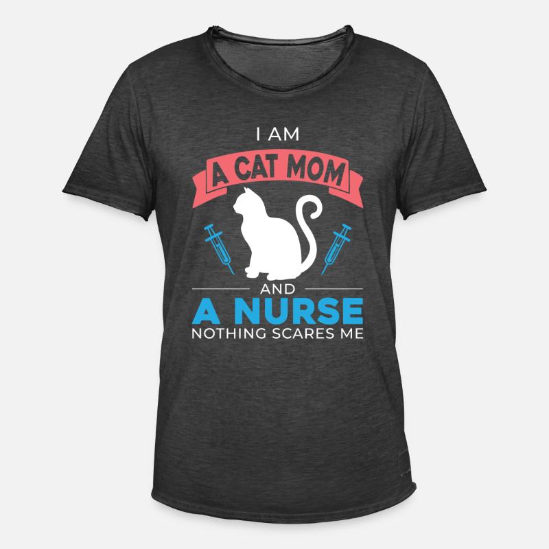 Ich Bin Eine Katzenmutter - Männer Vintage T-Shirt - Vintage Schwarz