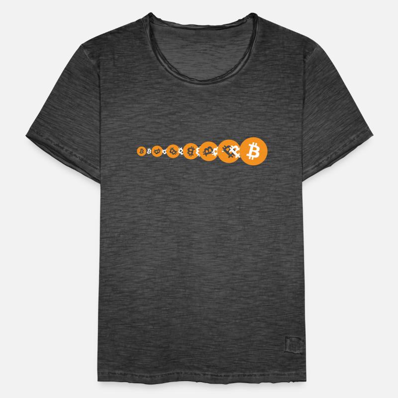 Bitcoin BTC Evolution Men's Vintage T-Shirt